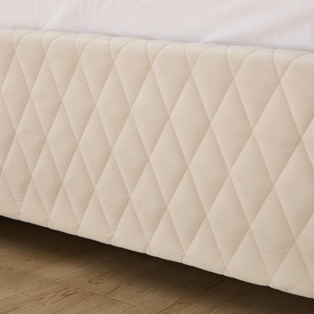 Ball & Cast Full Size Daybed with Trundle,Velvet Upholstered Day Bed Frame Full with USB Port and Solid Wood Slat Support,L Shaped Corner Trundle Bed,No Box Spring Needed,Beige