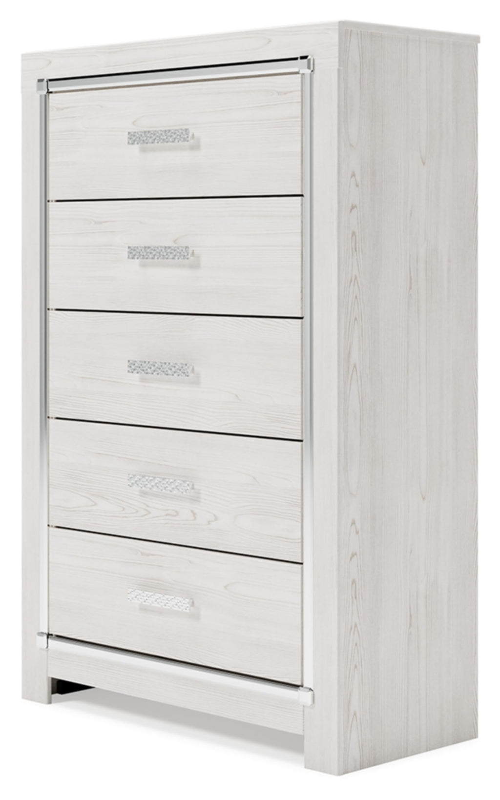 Signature Design by Ashley Altyra Contemporary 5 Drawer Chest, White