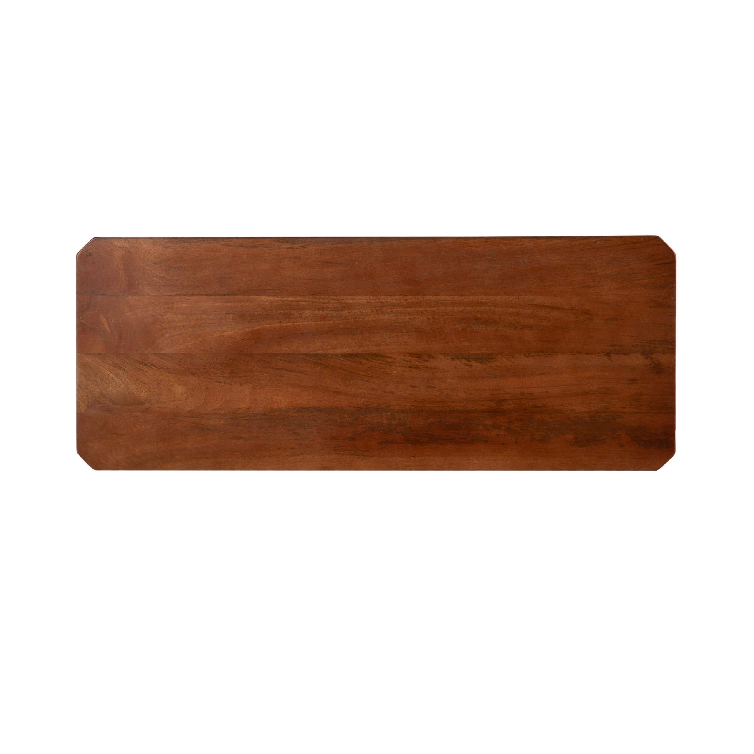 Kate and Laurel Talcott Modern Rectangle Wood Console Table; 36 x 14 x 33; Walnut Brown; Transitional Decorative Two-Tier Entryway Table for Use as a Behind Couch Table or a Bedroom Accent