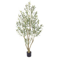 Nafresh 5ft Tall Faux Olive Tree，60in Realistic Potted Silk Artificial Olive Tree for Indoor Outdoor Living Room Bedroom Office Home Decor