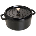 Staub Cast Iron Round Cocotte, Dutch Oven, 5.5-quart, serves 5-6, Made in France, Matte Black