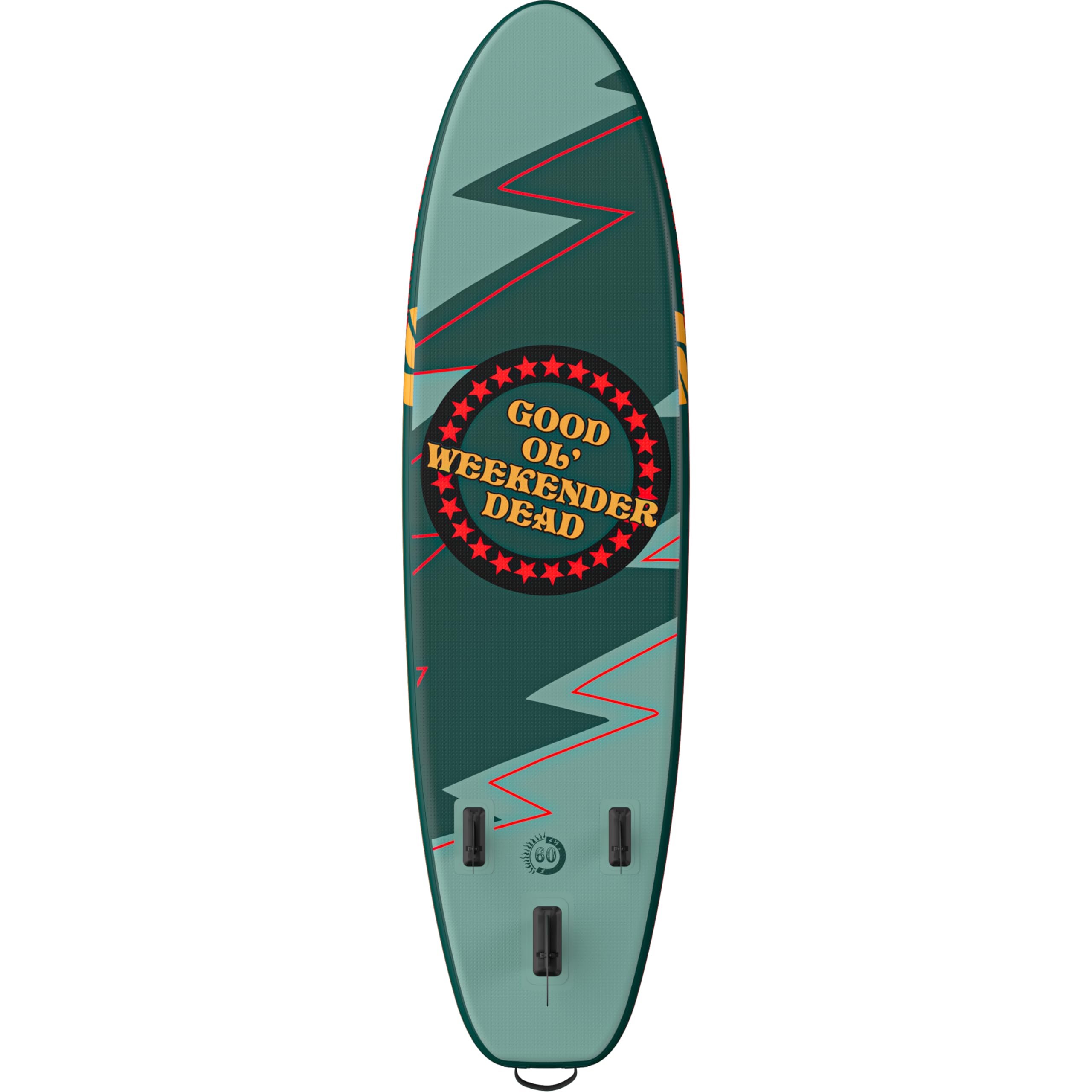 Retrospec Weekender Plus 10'6" Inflatable Paddle Board - Lake Essentials iSUP Bundle with Carrying Case, Adjustable Paddle, Pump & Fins - Stable Double-Layer PVC Design for All Skill Levels