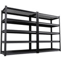 72”H*46”W Metal Garage Shelving Unit, Heavy Duty 5-Tier Garage Storage Shelves, 3000 lbs Large Industrial Shelving, Adjustable Wire Shelves Utility Rack Shelf, Steel Shelving for Warehouse, 2 Pack