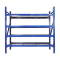Pro-Lift Garage Storage Shelves - Heavy Duty 4-Tier Adjustable Metal Wire Shelving Units with 8000 lbs Total Capacity for Garage Basement Racking Organization - 72" H X 77" W X 24" D