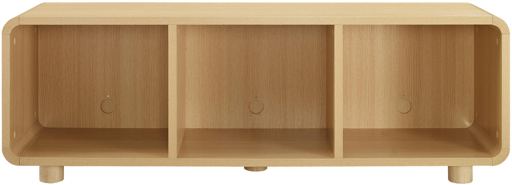 Crosley Furniture Zoe Large Modern Media Console and Record Player Stand with Storage for Vinyl Records, Ash