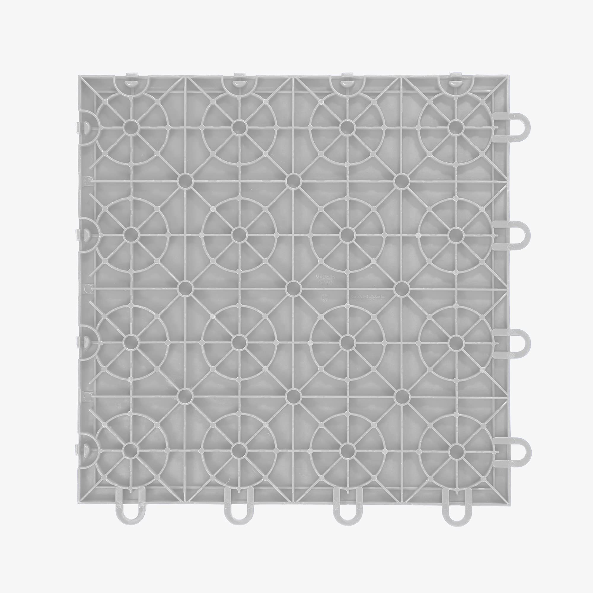 IncStores 3/8 Inch Thick Indoor Basketball Court Flooring | Build The Ultimate Space for Basketball, Tennis, and More with Moisture-Resistant Plastic Floor Tiles | Gunmetal, 104 Tiles