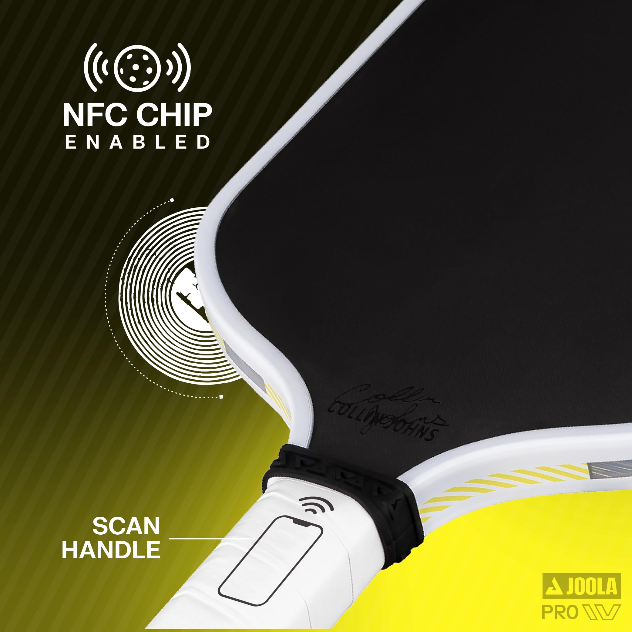 JOOLA Collin Johns Scorpeus Pro IV 16mm Pickleball Paddle - Tech Flex Power - Elongated Shape - Reach - Propulsion Core Increases Power & Touch - UPA-A Certified - USAP Approved - NFC Chip Enabled.