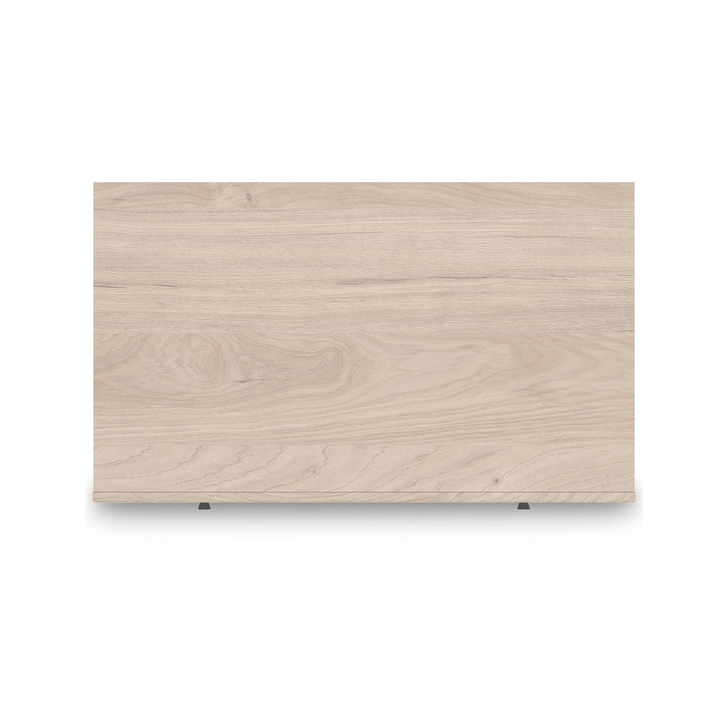 Signature Design by Ashley Birkmore Mid-Century Modern 4-Drawer Chest with Easy Glide and Safety Stop for Bedroom, Light Brown