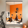 TRAHOME Home Gym Mirror for Wall,70x24x2PCS Full Length,Glass Frameless Body Large Mirror for Home Gym,Workout,Bedroom,Garage(Black)