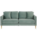 CosmoLiving by Cosmopolitan Highland Sofa Couch with Pillows, Green