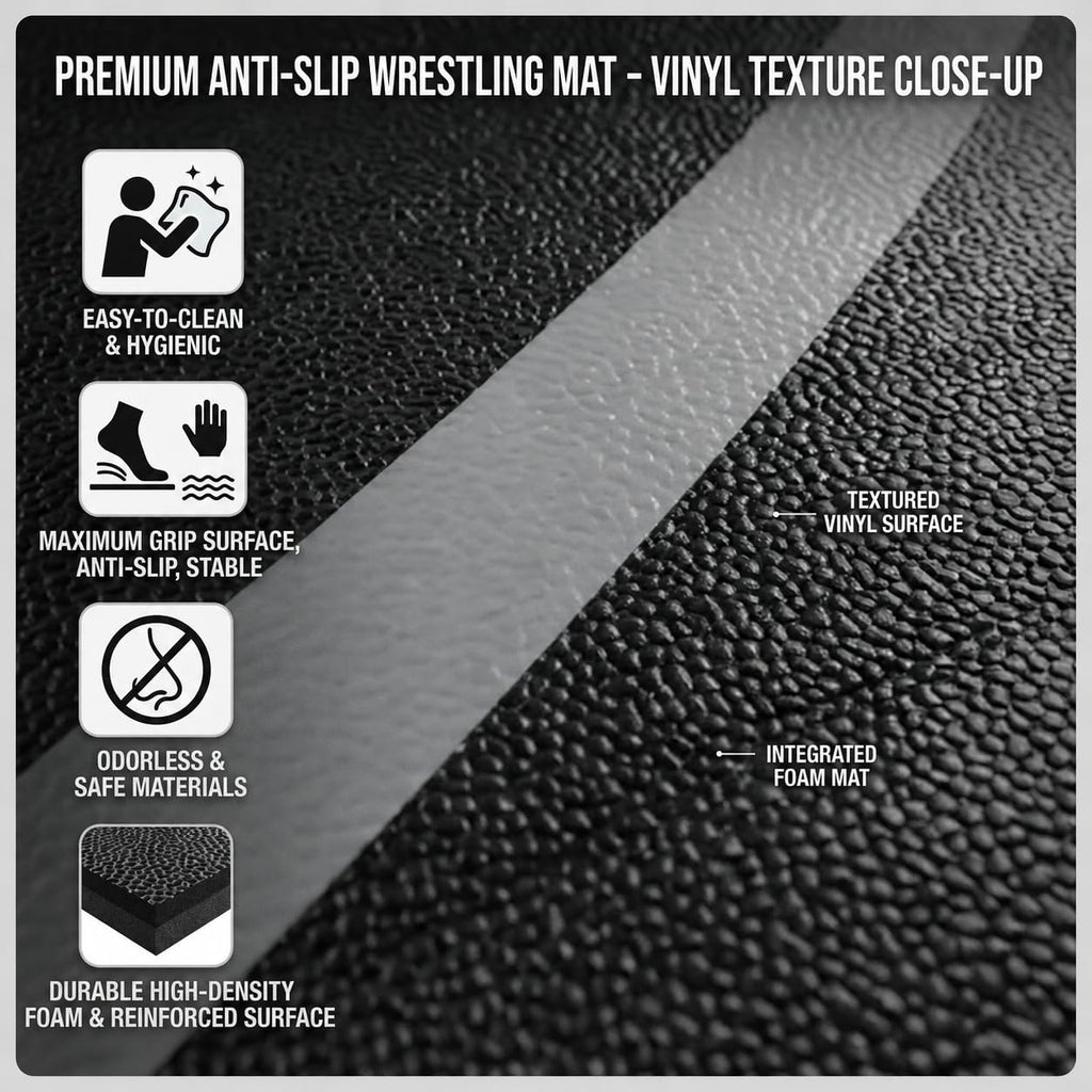 BELINOVA 10x10/10X6.6 Heavy-Duty Martial Arts Mat for Home Gym – Flexi-Roll MMA, Wrestling & BJJ Jiu Jitsu Padded Flooring – Anti-Slip, Tear-Resistant High-Impact Foam