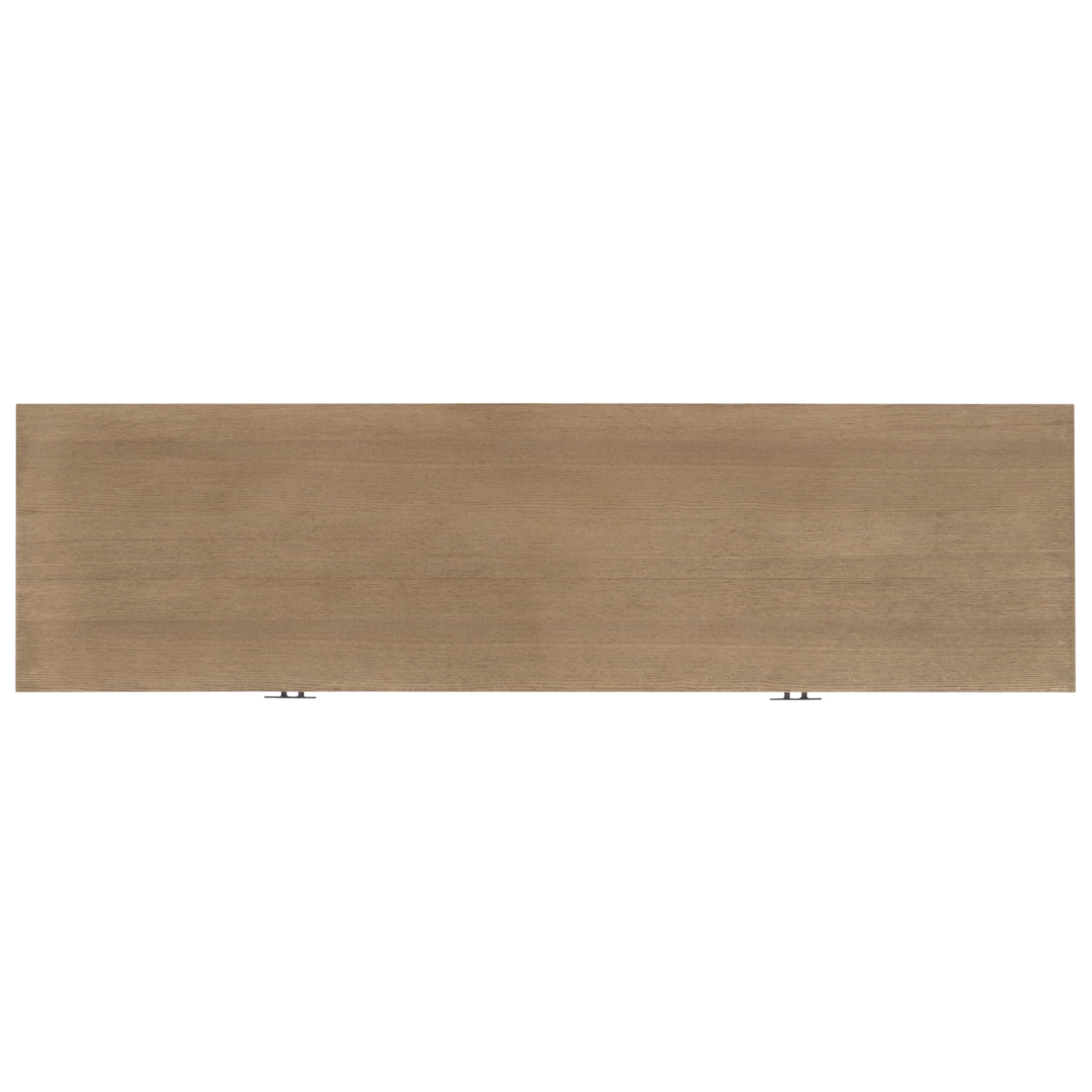 SAFAVIEH Couture Collection - Sherriandra Natural & Black Metal Console Table with 2 Drawers, Modern Accent (SFV3010A)
