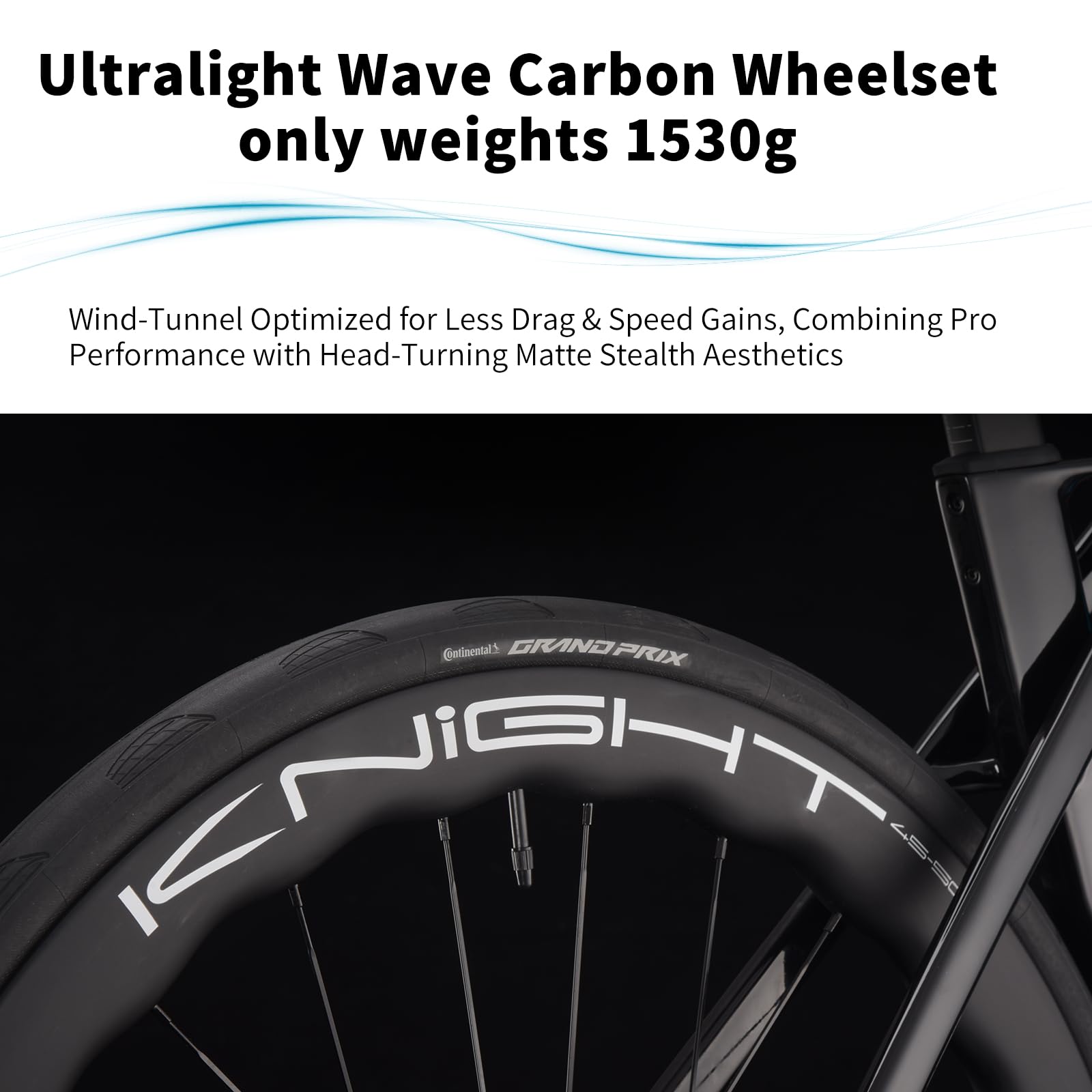 SAVADECK SLR8-Ultegra Full Carbon Road Bike with Shimano R8170 24S Set for Adults, (Wave Pattern(W45), Blue, 50cm)