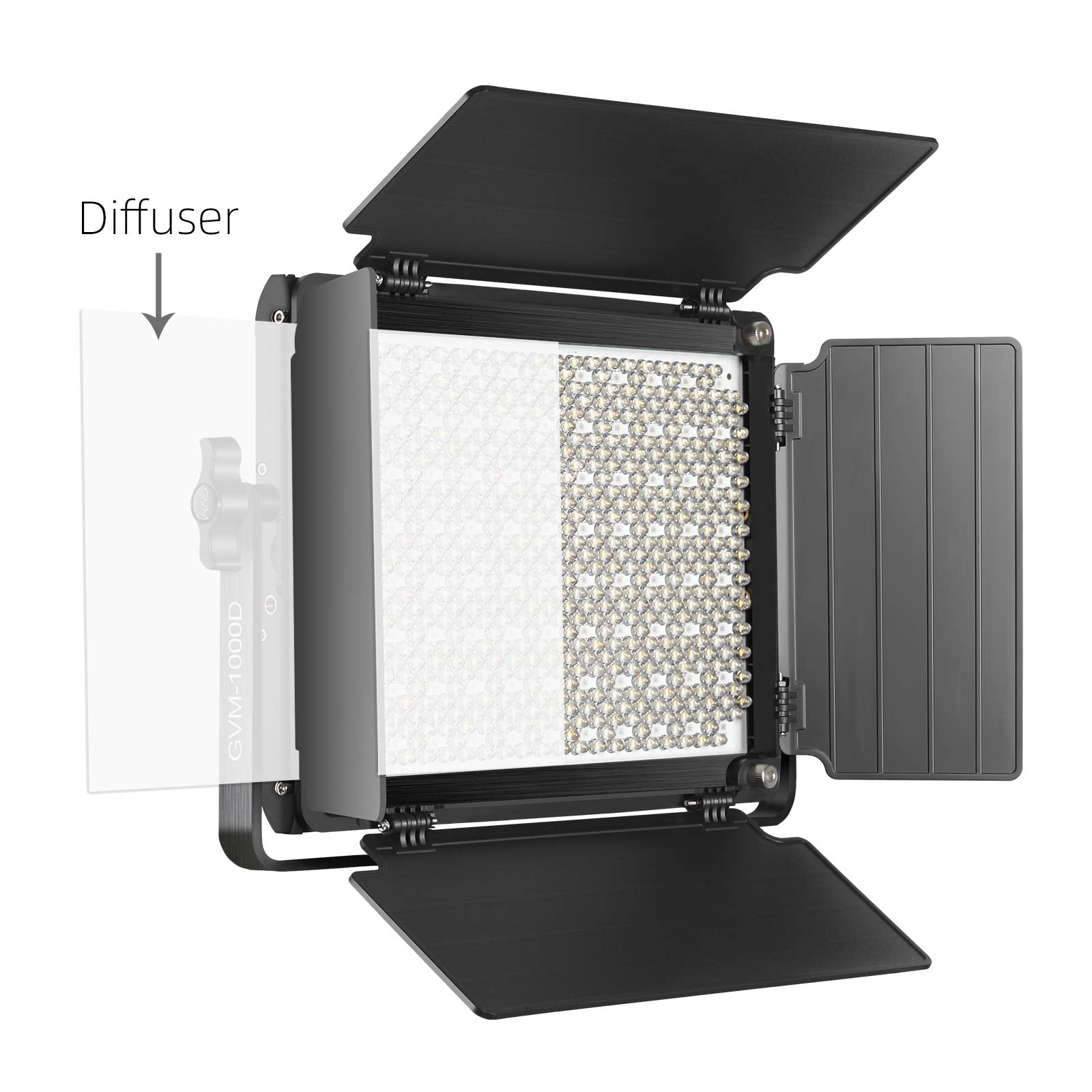 GVM RGB LED Video Light, Photography Lighting with APP Control, 1000D Video Lighting Kit for YouTube Studio, 3 Packs Led Panel Light, 3200K-5600K, 8 Kinds of The Scene Lights, CRI 97