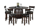 Sunny Designs Round Pub Table with Wine Barrel Set