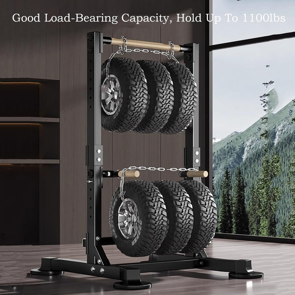 Freestanding Pull Up Bar Power Tower Multifunction Dip Station Adjustable Workout Chin Up Bar Strength Training Equipment Home Gym 1100lbs Support
