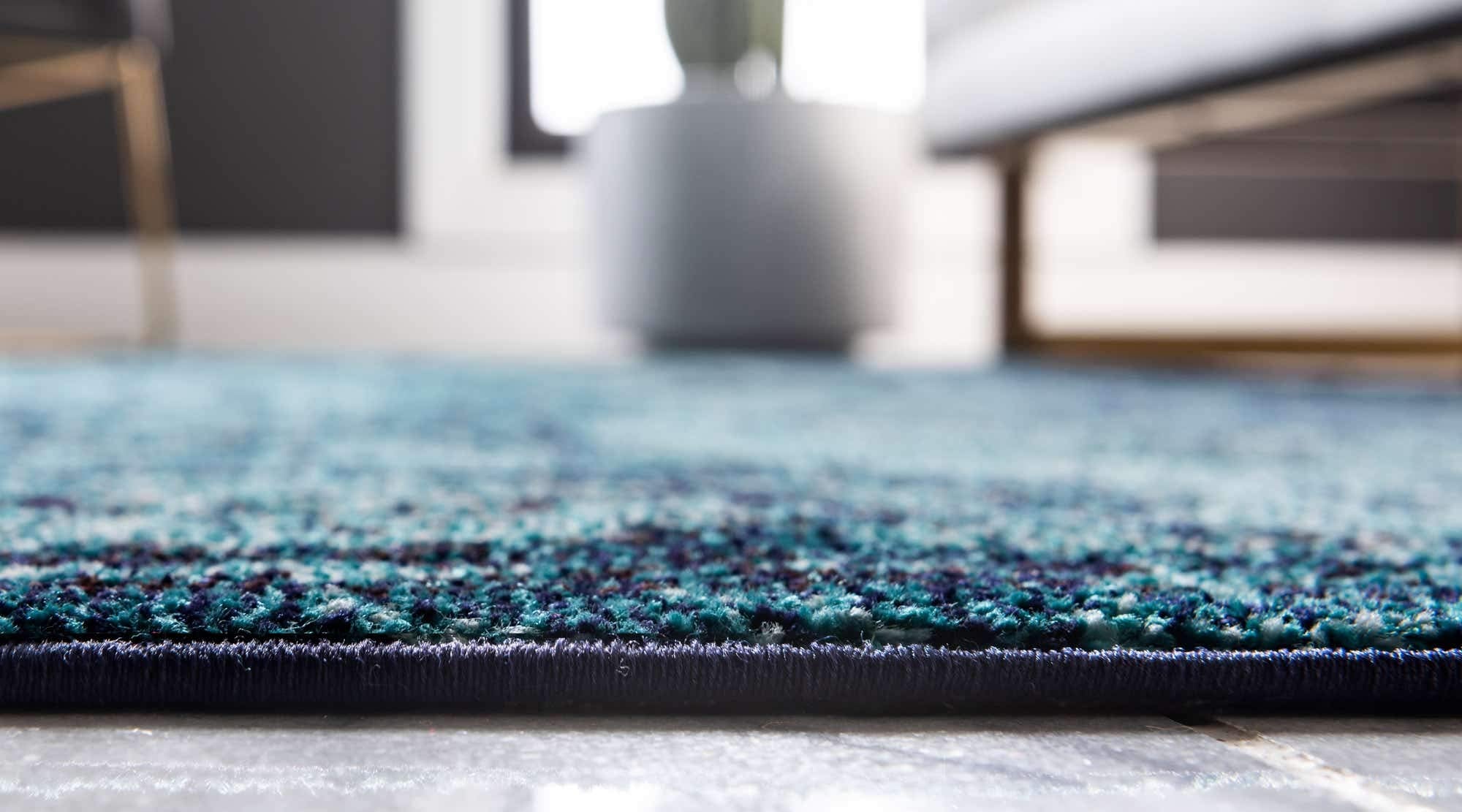 Unique Loom Medici Collection Vintage Botanical Traditional Blue Area Rug (10' 0 x 13' 0)