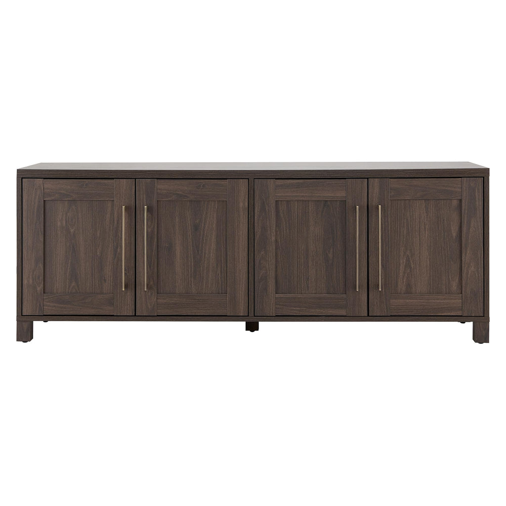 Henn&Hart Rectangular TV Stand for TV's up to 80" in Alder Brown, TV Stands for the Living Room