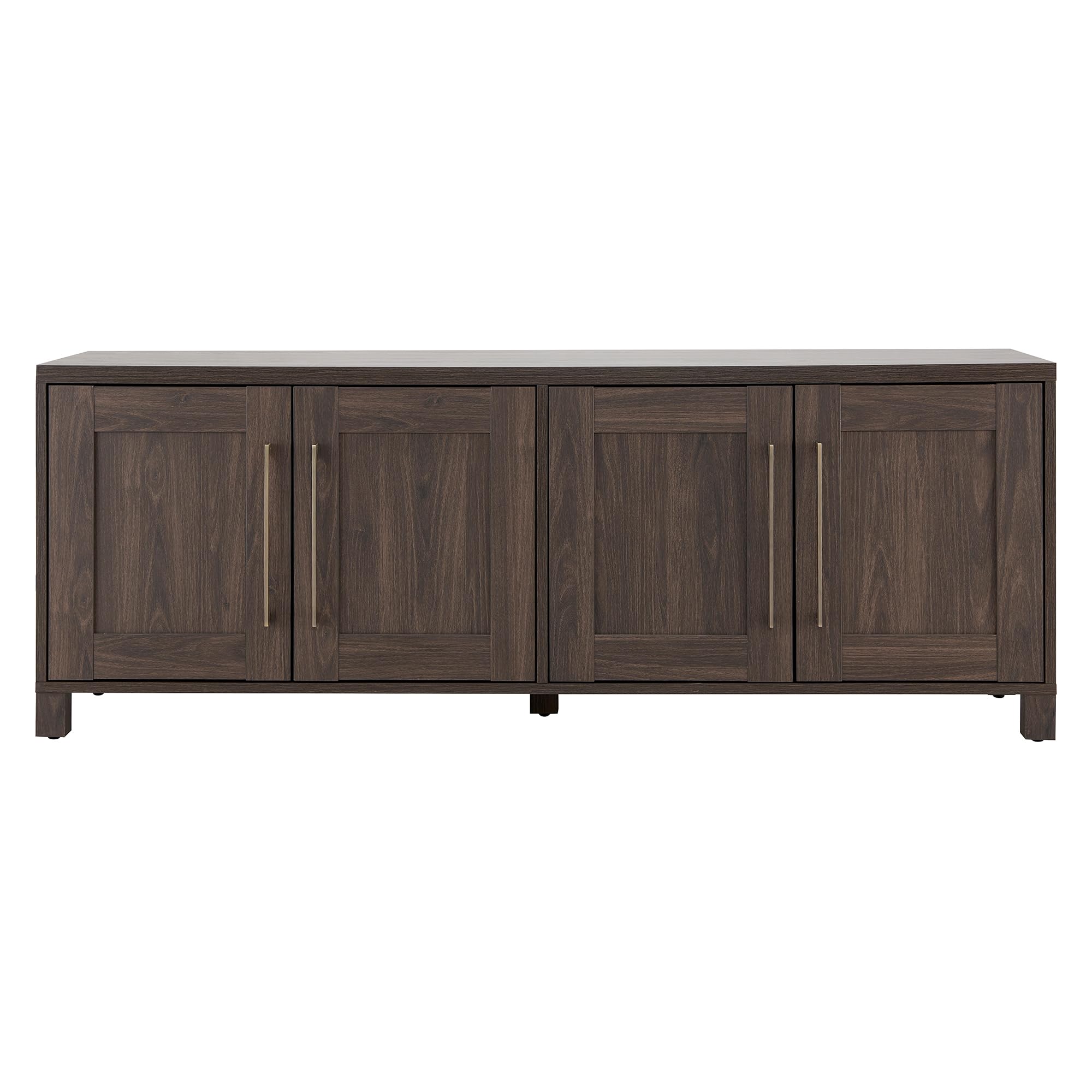 Henn&Hart Rectangular TV Stand for TV's up to 80" in Alder Brown, TV Stands for the Living Room