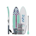BOTE Wulf Aero Inflatable Stand Up Paddle Board Kit Includes Accessories Adjustable Paddle iSUP Travel Bag Blow Up Pump Safety SUP Coiled Leash Multiple Sizes