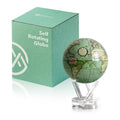 MOVA Globe - Antique Cassini Green Classic (4.5") | Solar Powered Rotating Desktop Globe | Classic Decorative Gift | No Wires or Batteries | Silent Motion Decor