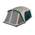 Coleman Skylodge 12-Person Tent with Rainfly & Screened Porch, Weatherproof Family Tent Fits 4 Queen-Sized Airbeds, Color-Coded Poles & Sleeves
