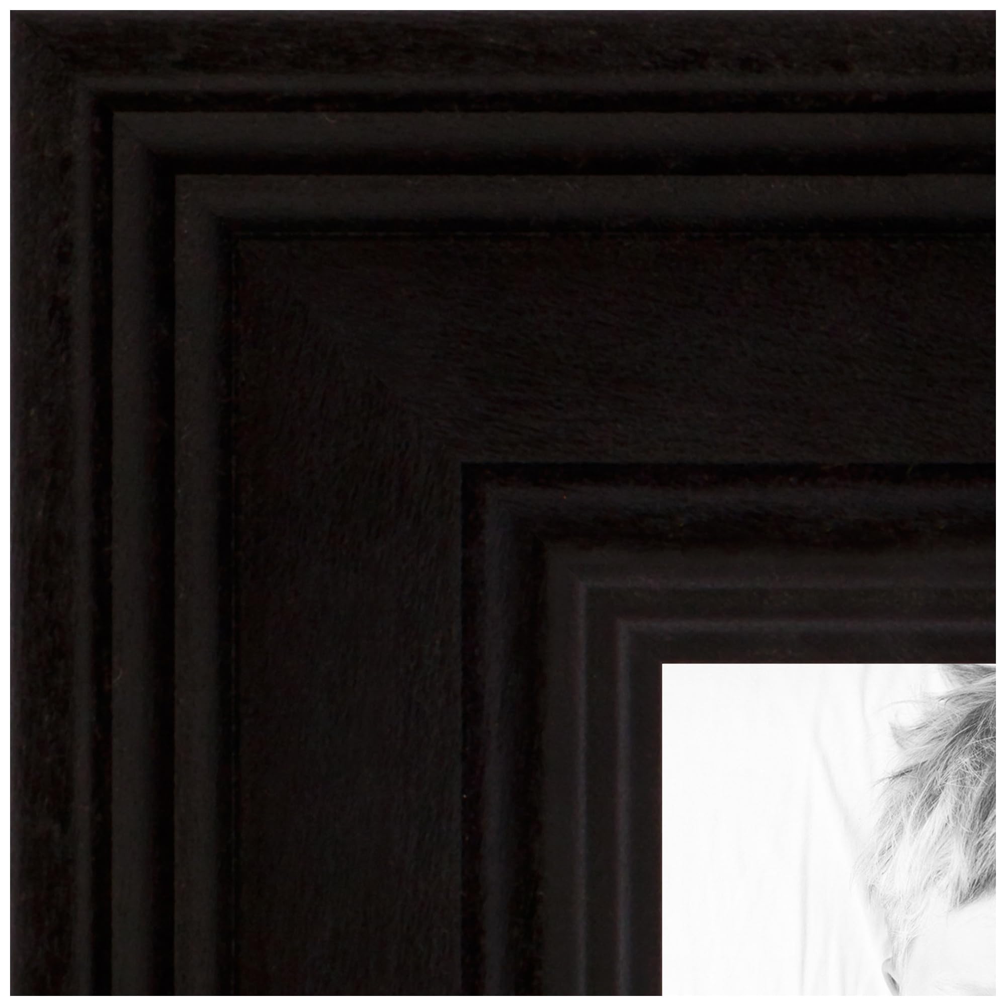ArtToFrames 28x48 Inch Black Picture Frame, This 1.50 Inch Custom Poster Frame is Colonial Onyx - Comes with Economy Acrylic and Corrugated Backing (2WOM0066-78238-YBLK-28x48)