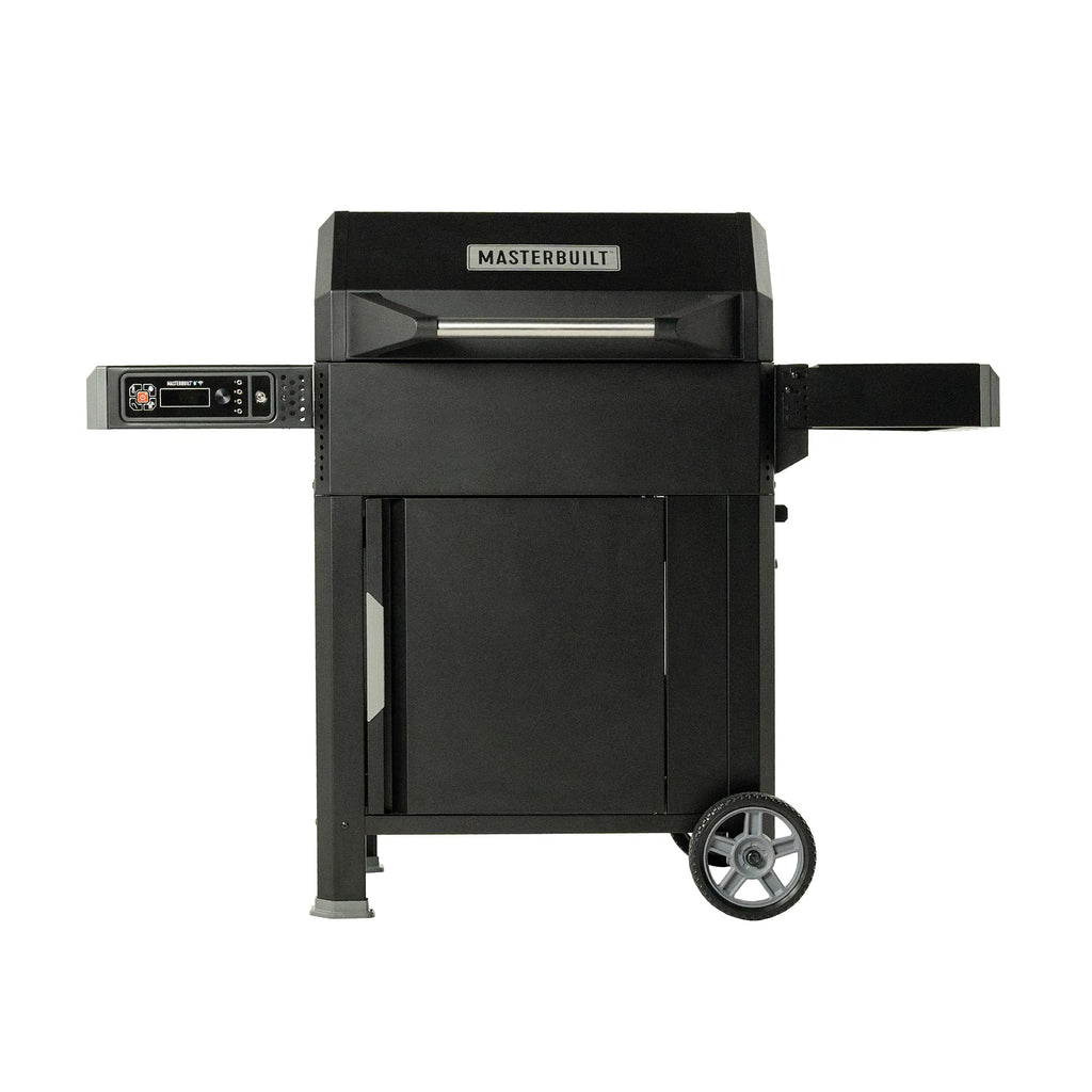 Masterbuilt AutoIgnite 545 Digital Charcoal Grill and Smoker Combo for Easy Grilling, Digital Control, App, Sear Plate, Mini Hopper and 545 BBQ Cooking Square In. in Black