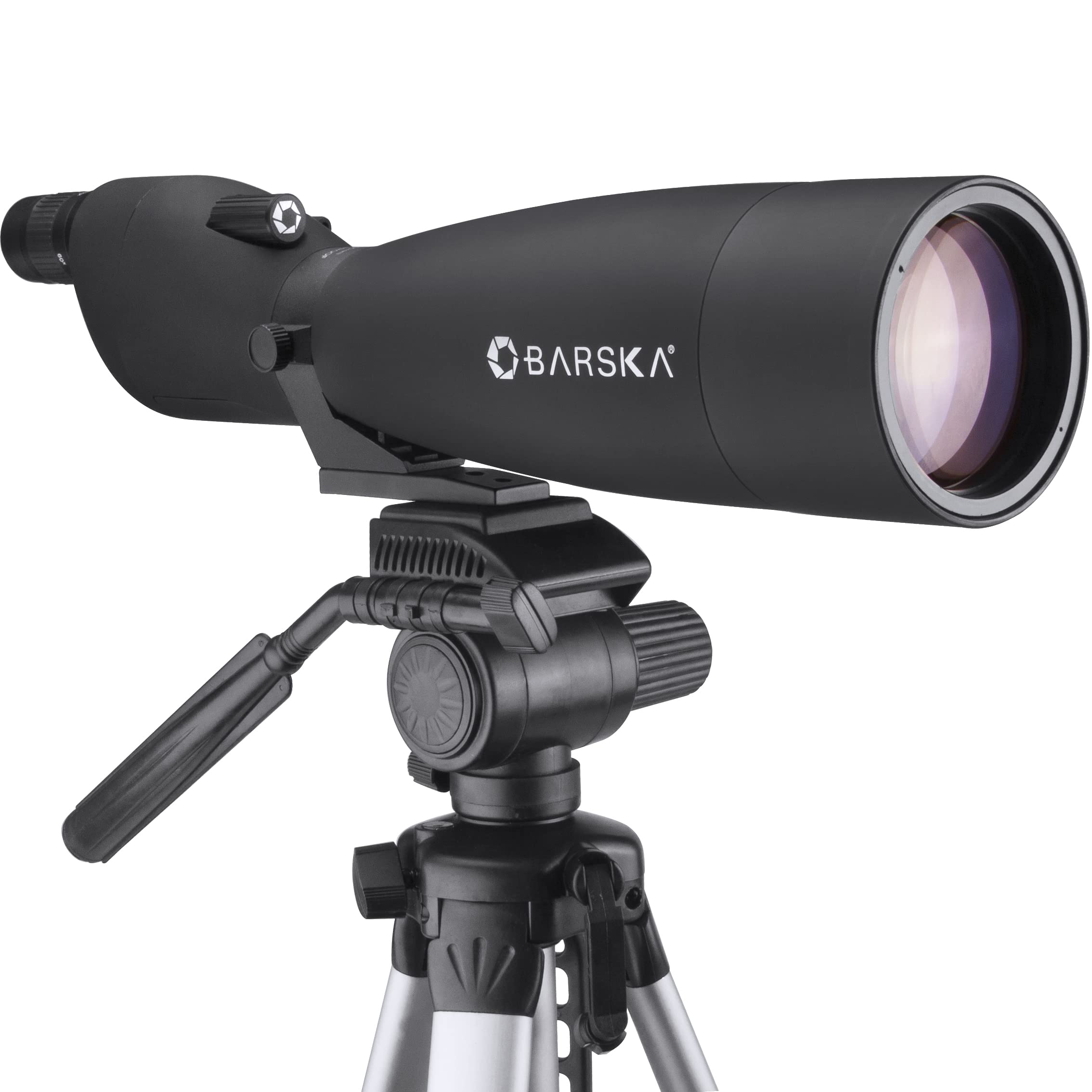 Barska Colorado 30-90x90mm Straight Spotting Scope with Tripod – Waterproof, Fully Coated Optics, Sunshade, and Carrying Cases