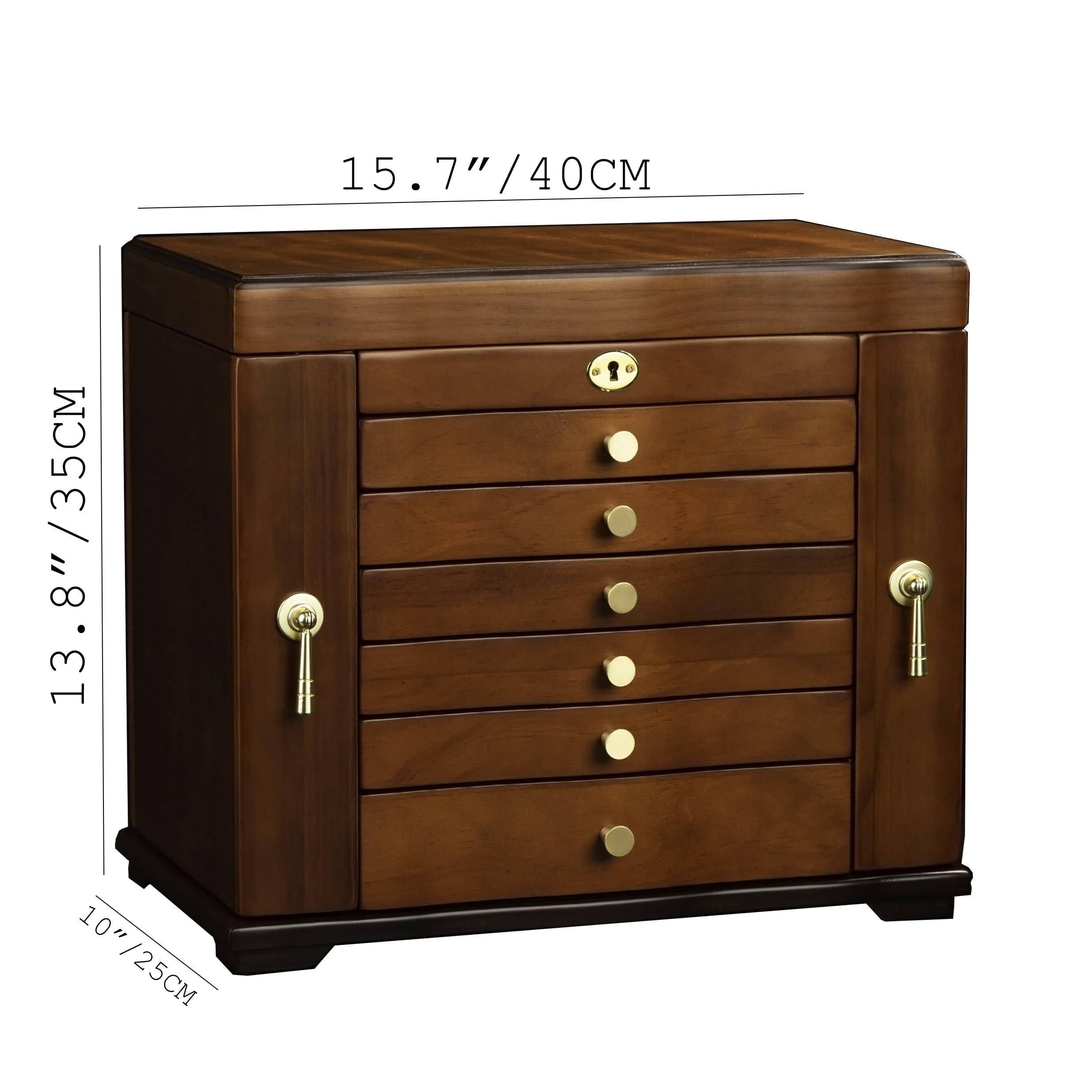 Xloverise Wooden Jewelry Box,jewelry boxes for women large,jewlrey box&organizers with necklace hanger,jewerly organizer,9-layer large capacity jewelry storage box for jewelry