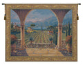 Lakeside Vineyard Belgian Tapestry Wall Hanging - 82 in. x 64 in. Cotton/Viscose/Polyester by Robert Pejman