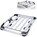 Roof Basket,Anti-Rust Aluminum Roof Basket,Universal Rooftop Cargo Carrier,Suitable for roof Racks, Equipped with crossbars,55“x39”x6“,250lb Supports,Medium Version (Silver)