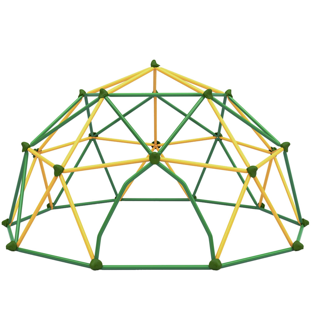 Virubi 12 FT Climbing Dome for Kids 3-10, Geometric Jungle Gym, Outdoor Play Equipment Supports 1000 lbs, Anti-Rust Easy Assembly