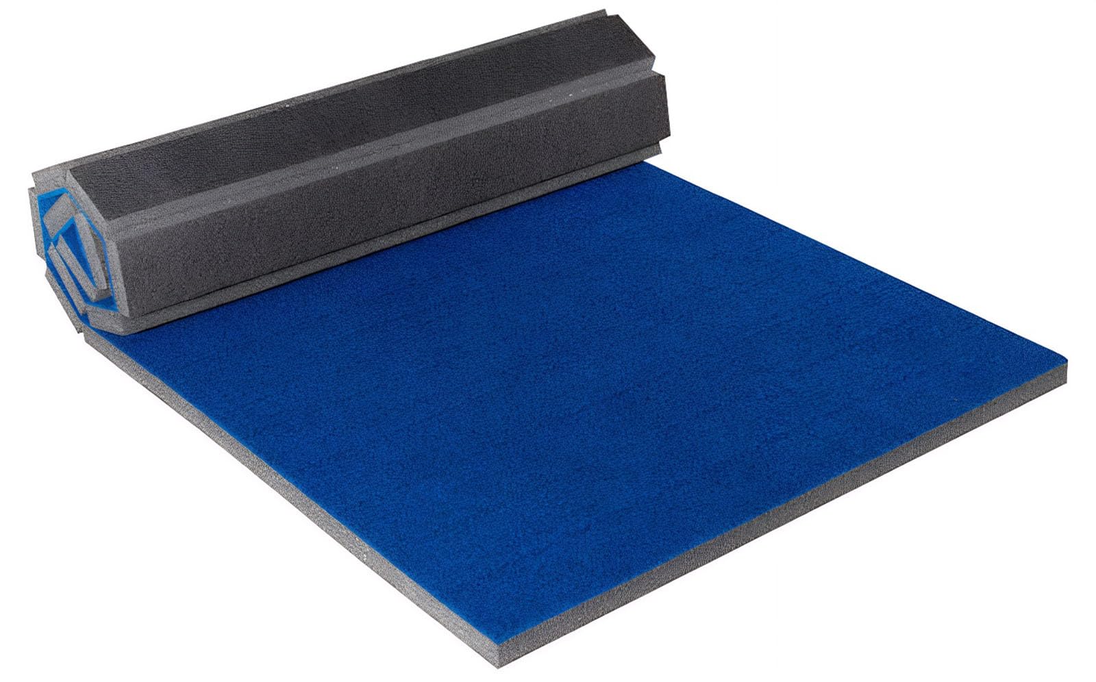Premium Indoor Gymnastics Track Exercise Mat with Grippy Gym Carpet Top - Sturdy Foam Wrestling Mat for MMA, Cheerleading, and Fitness - Roll Out Design for Easy Setup