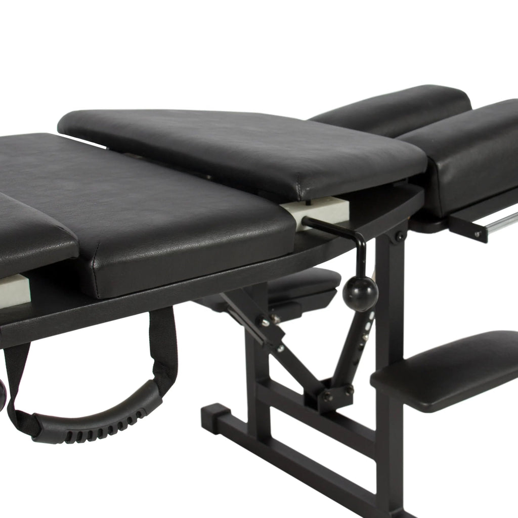 Helsevesen Arena 120 Portable Stationary Chiropractic Table, Thoracic & Pelvic Drops, Foldable Treatment Table with Adjustable Headrest, Height Not Adjustment