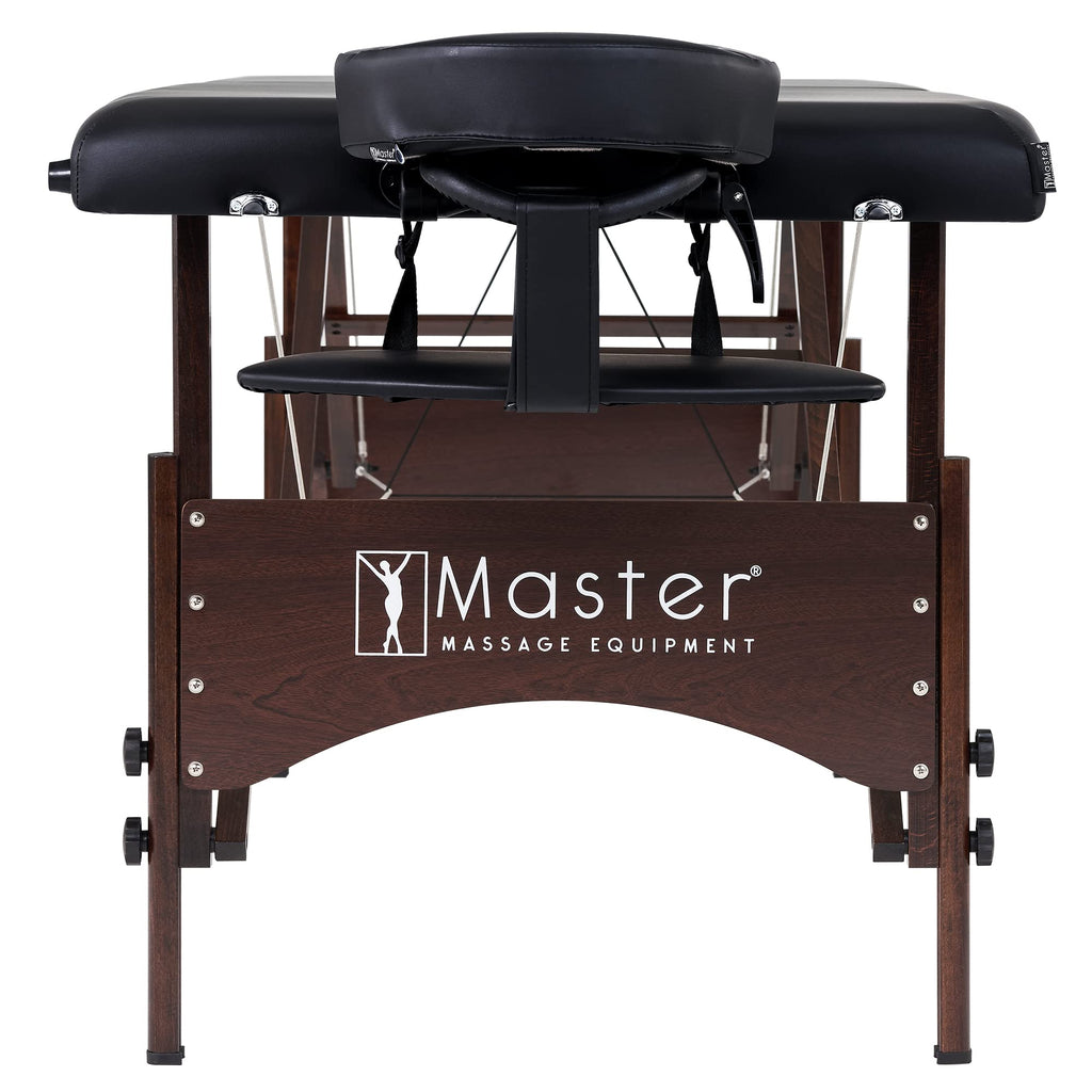 Master Massage Argo Black Portable Massage Table Package (Ambient Lighting System)