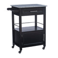 Linon Cayden Black Kitchen Cart,