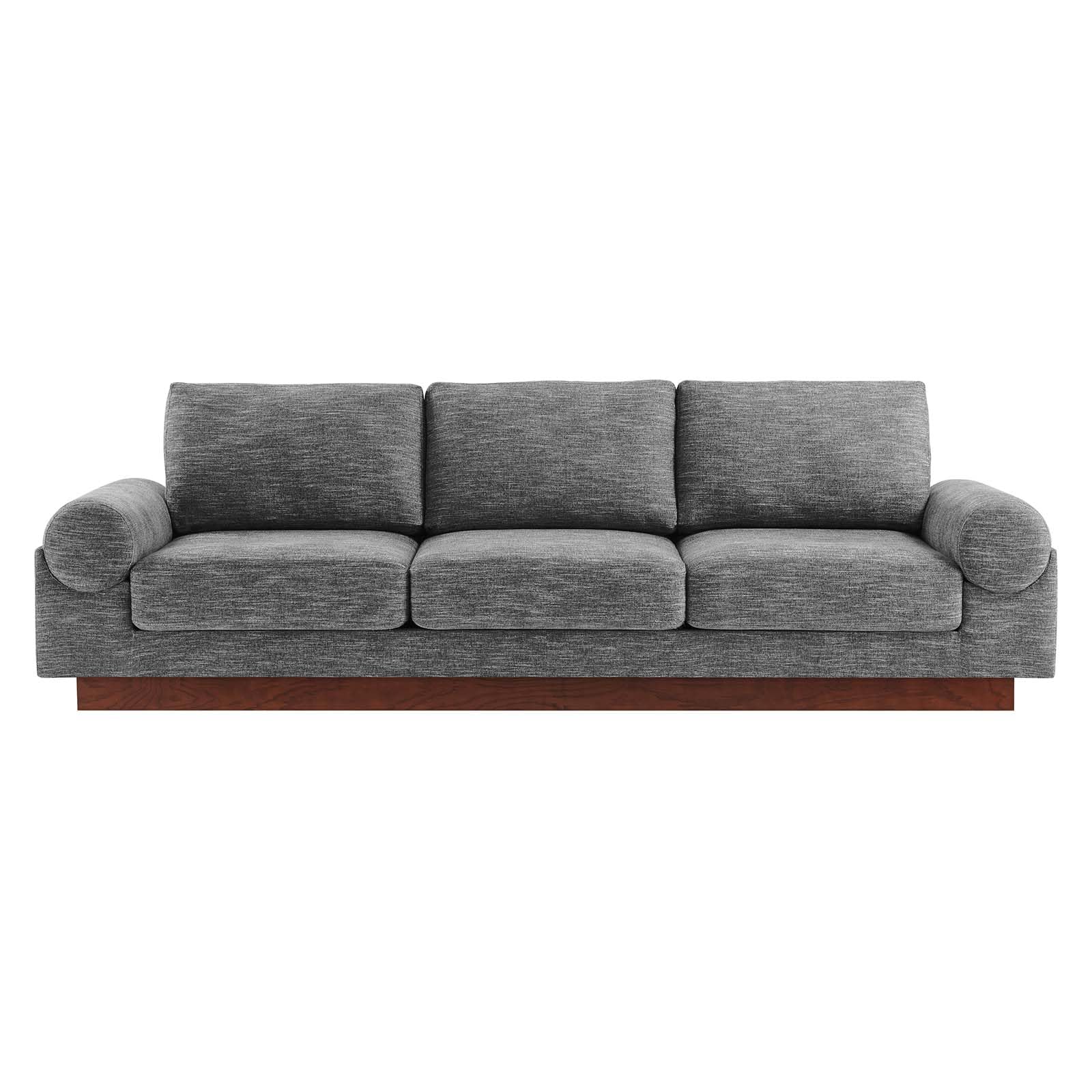 Modway EEI-6401-GRY Oasis Upholstered Fabric Sofa, Gray