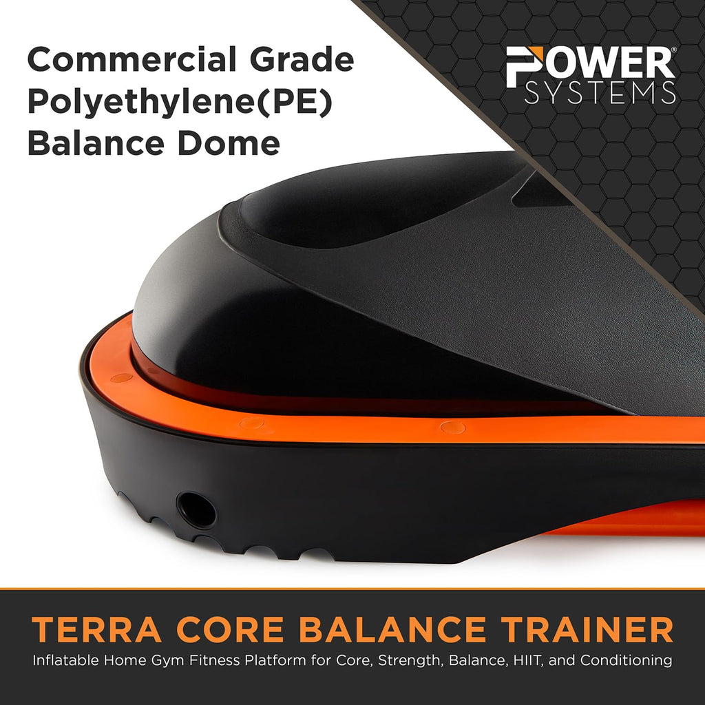 Terra Core Balance Trainer – Inflatable Home Gym Fitness Platform for Core, Strength, Balance, HIIT and Conditioning, Full Body Functional Training Tool for Stability and Cardio Workouts at Home