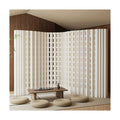 uhyOHF Portable Folding - 78"x17"x63" Temporary Room Divider for Offices & Studios - Lightweight Paper Partition for Enhanced Privacy and Space Management,Blanc-157x17x63in