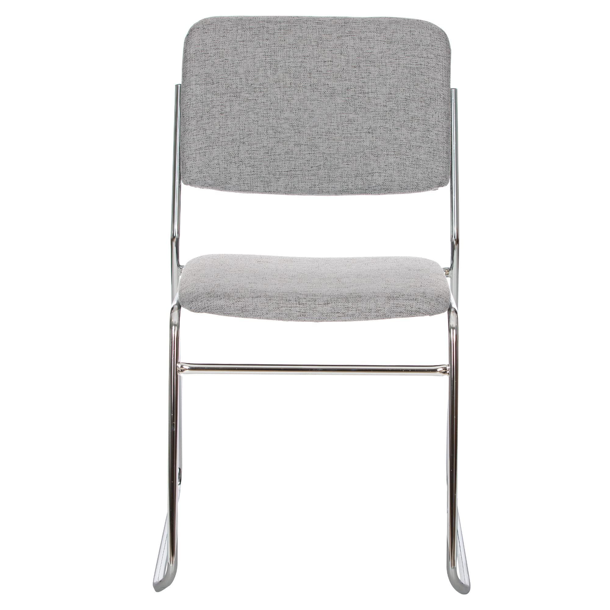 OEF Furnishings OEF8652/2 Commercial-Grade Fabric Padded Stack Chair (Classic Gray, 2-Pack)