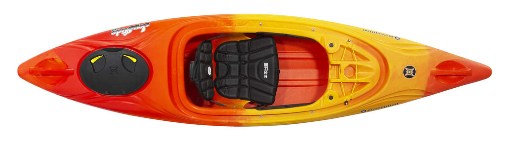 Perception Kayaks 10 | Sit Inside Kayak for Adults and Kids | Recreational and Multi-Water Kayak with Selfie Slot | 10' |Sunset