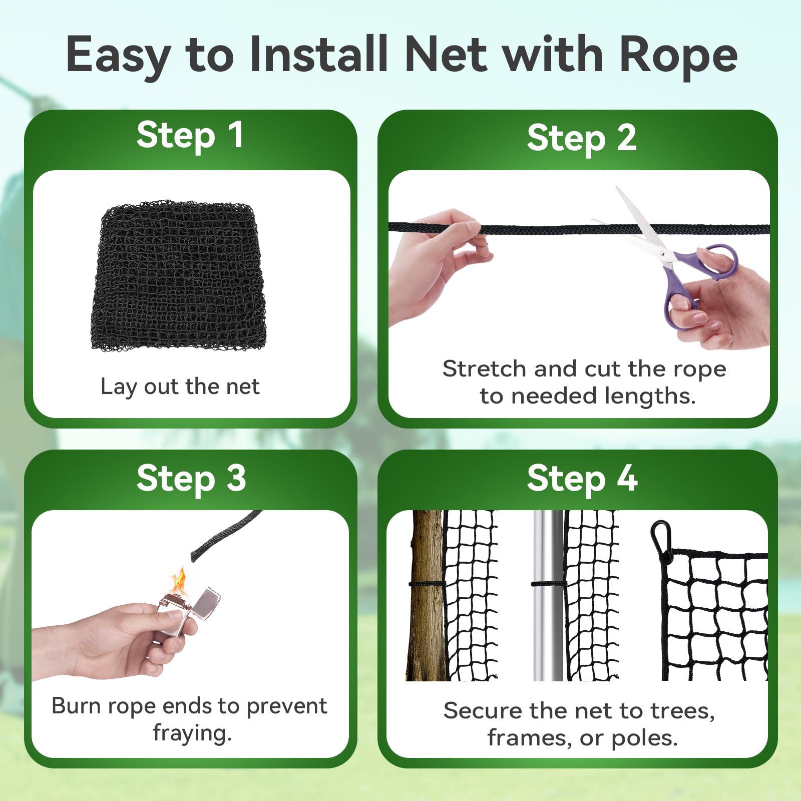 Golf Practice nets for Backyard 15x60ft Driving Real Golf Balls Nylon Netting, Golf Hitting Net for Garage Swing Training, Heavy Duty Sports Netting