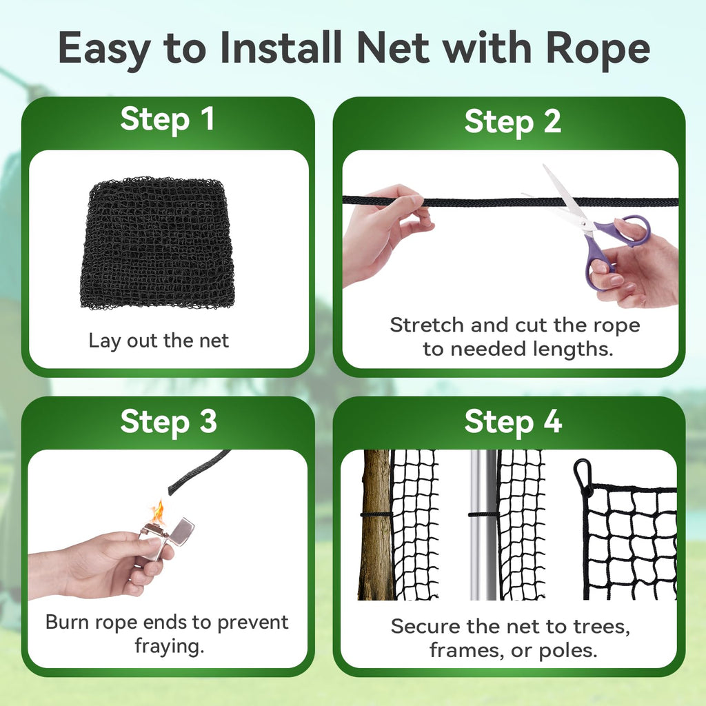 Golf Practice nets for Backyard 20x50ft Driving Real Golf Balls Nylon Netting, Golf Hitting Net for Garage Swing Training, Heavy Duty Sports Netting
