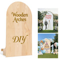 Wooden Arch Backdrop Stand: DIY Backdrops - Foldable 7.2 Ft Wedding Arch and Back Drop Stand for Party - Bridal Shower Decorations - Portable Arch Backdrop for Birthday Decorations
