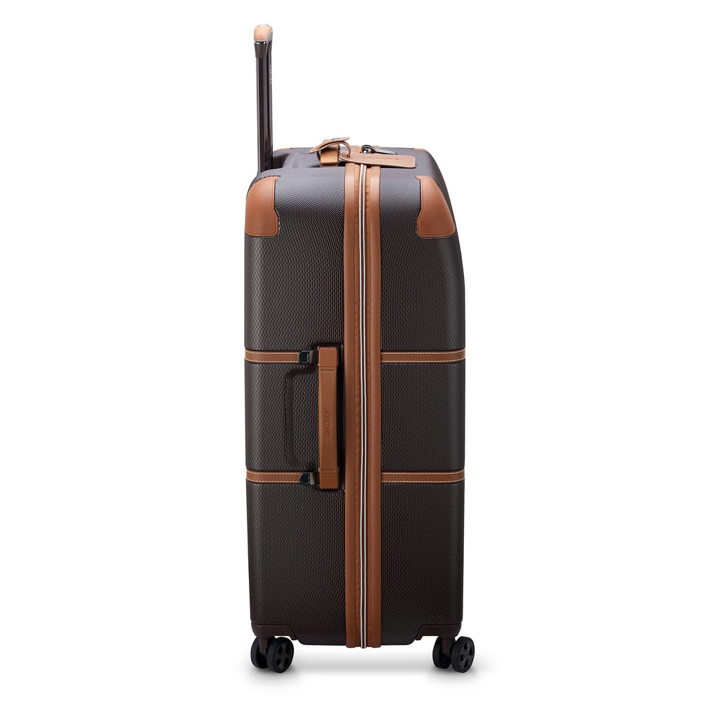 DELSEY PARIS Chatelet Air 2.0 - Hardside Checked Luggage 28 Inch Large - TSA Lock - 360° Spinner Wheels- Polycarbonate Travel Suitcase, Chocolate Brown