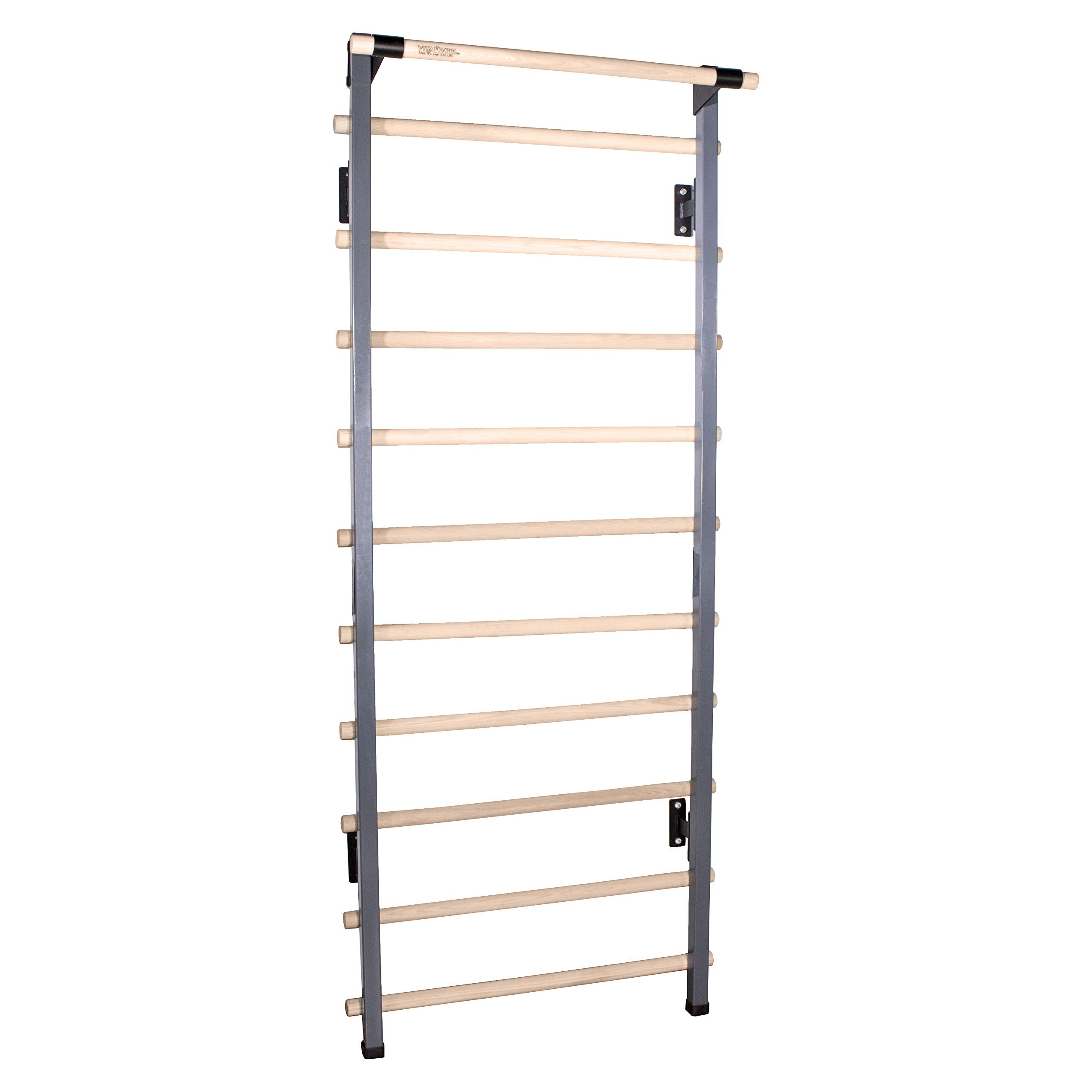 Vita Vibe - CSB36-90 - 36" Wide CORE Series - Adjustable Stall Bars (Swedish Bars) - (with Chin-Up Bar) (90" Tall)