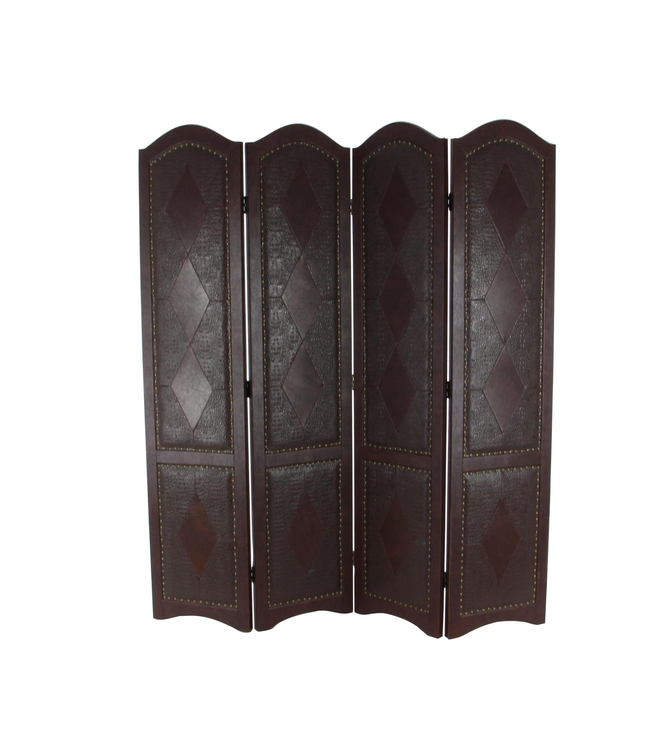 Aspire Dark Brown Four Panel Room Divider