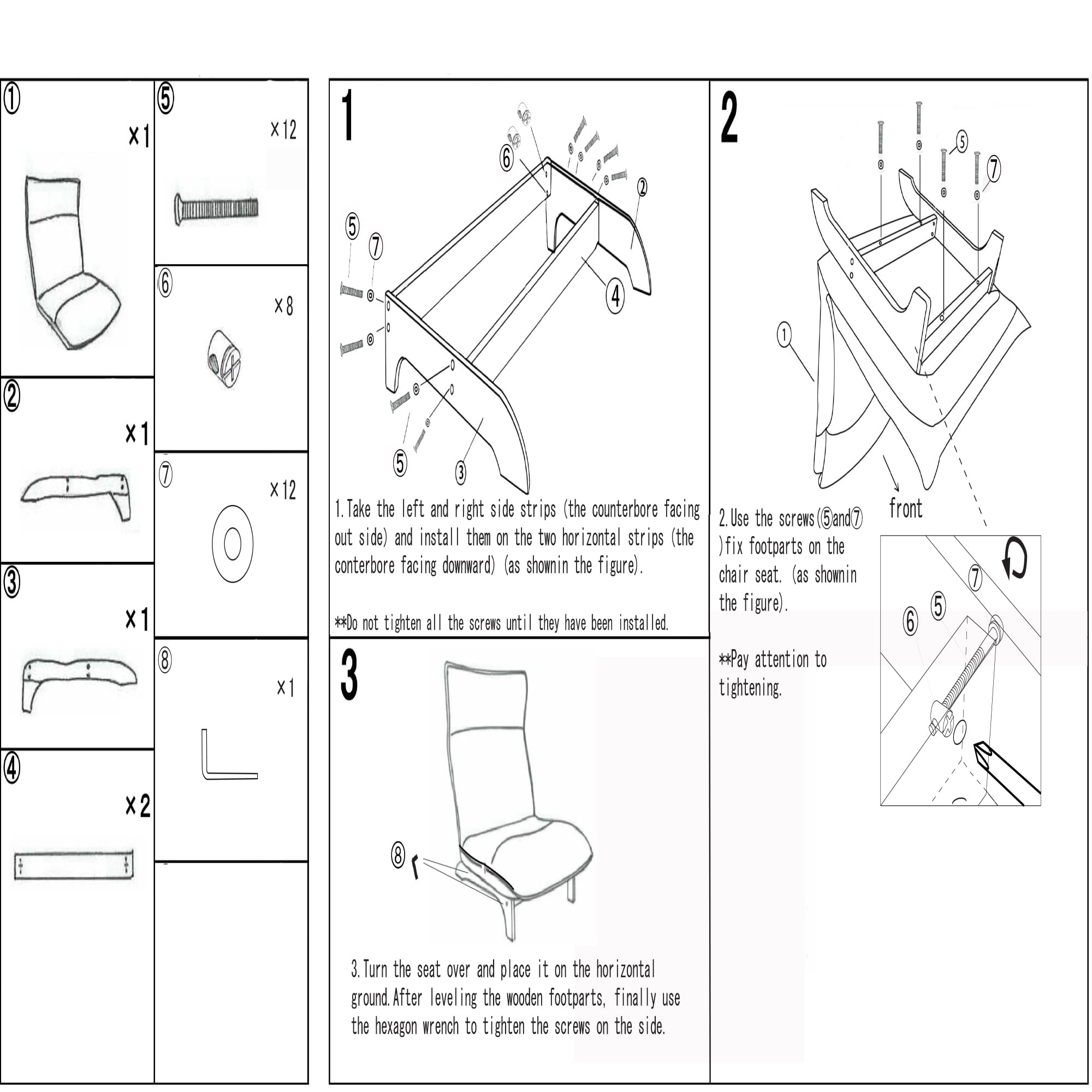 Foldable Reclining Sofa Chair with Adjustable Headrest, Ergonomic Lounge Chair for Living Room, Bedroom, Balcony, Reading, Gaming, and Meditation, Beige Fabric Single Seat with Metal Frame