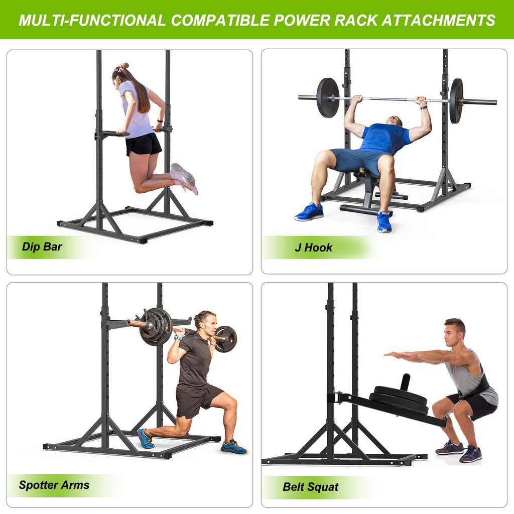 SELEWARE Adjustable Pull Up Station, Multifunction Dip Station and Multi-Grip Handles, Fully Welded, 500 lbs Capacity, Home Gym Equipment